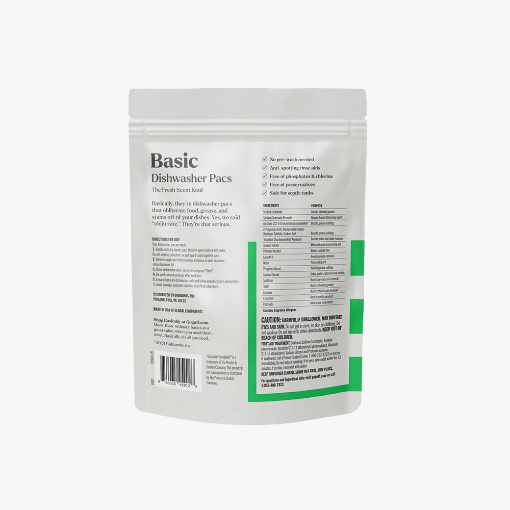 Fresh Scent Dishwasher Cleaning Pacs