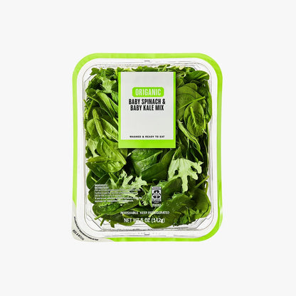Organic Baby Spinach Kale Salad Mix
