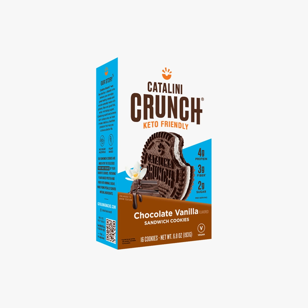 Biscuits sandwich au chocolat et à la vanille