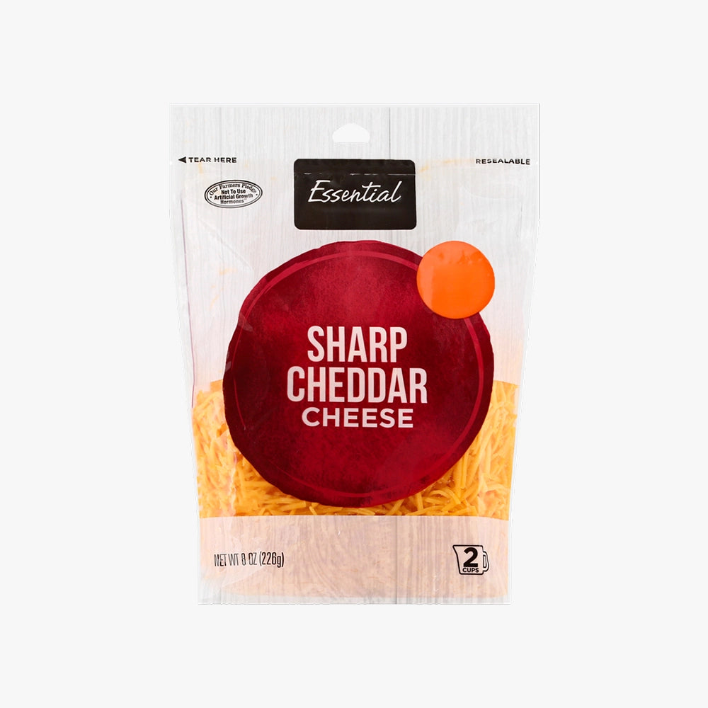 Sharp Cheddar Cheese Shredded Pack