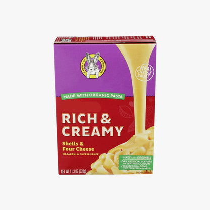 Creamy Four Cheese Shell Pasta