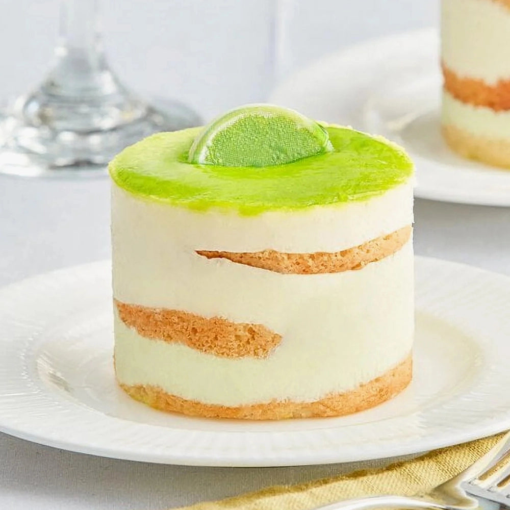 Layered Lime Mousse Pudding