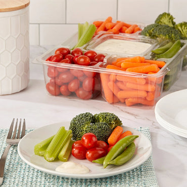 Healthy Fresh Veggie Tray With Dip