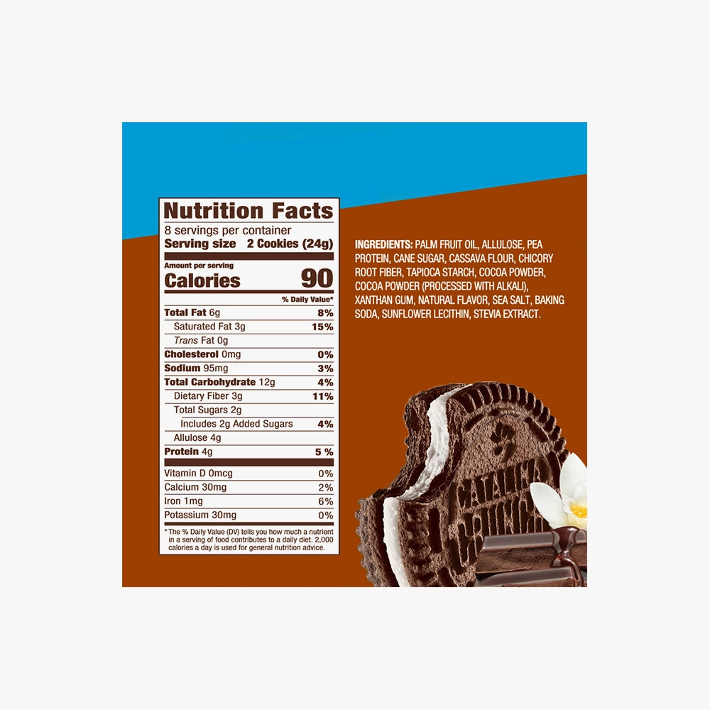 Biscuits sandwich au chocolat et à la vanille