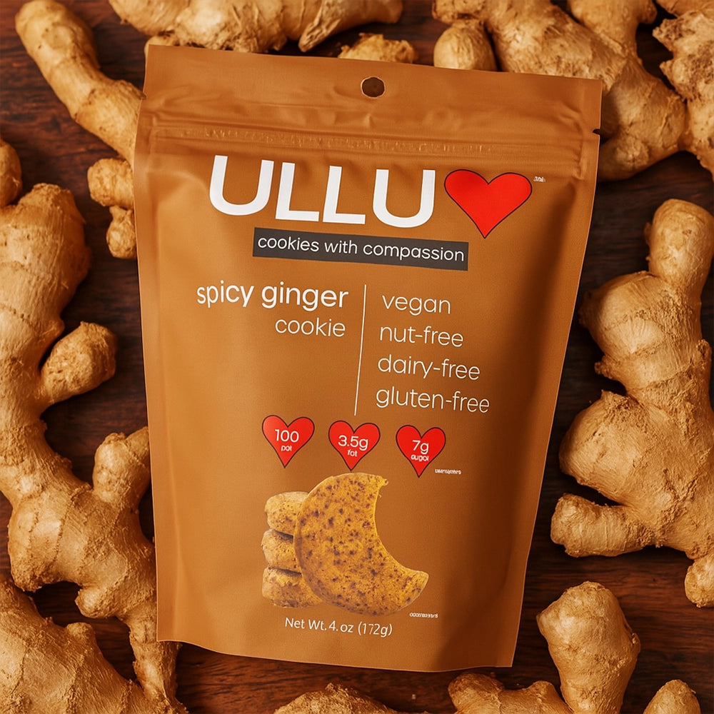 ULLU Spicy Ginger Vegan Cookies