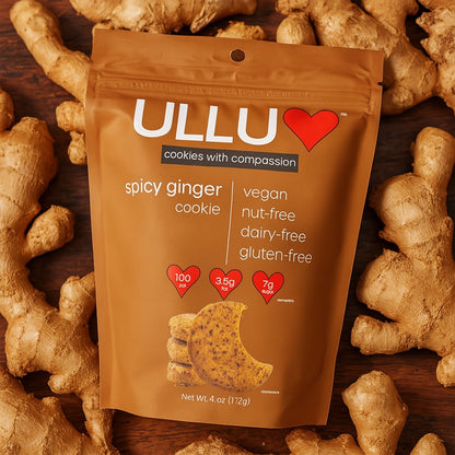 ULLU Spicy Ginger Vegan Cookies