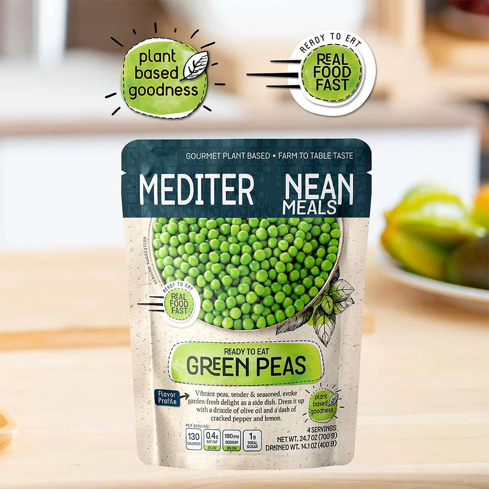 Naturally Preserved Green Peas Pouch