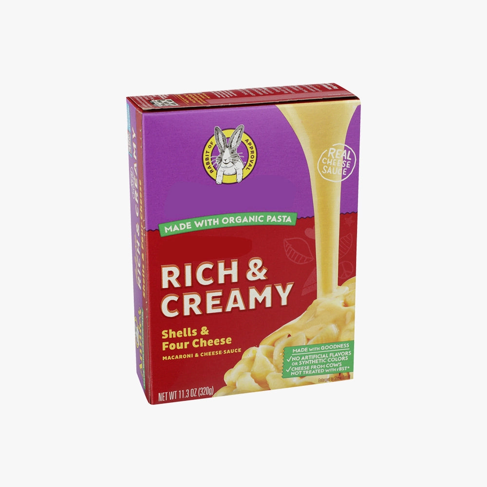 Creamy Four Cheese Shell Pasta