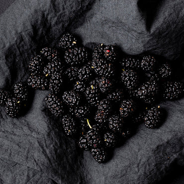 Fresh Organic Blackberries With Mint