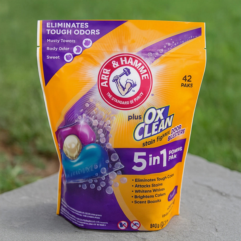 Capsules de détergent 5 en 1 anti-odeurs