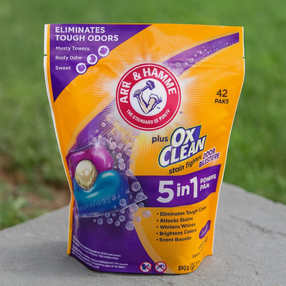 Capsules de détergent 5 en 1 anti-odeurs