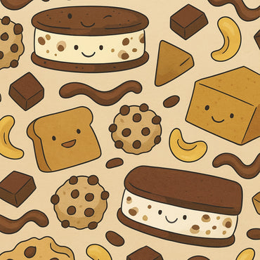 Sandwich dessert glacé à la pâte à biscuits