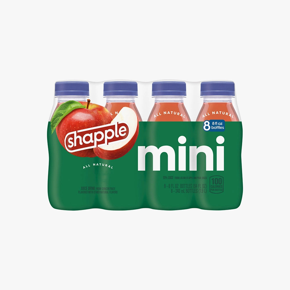 Mini Natural Apple Juice Drink Bottles