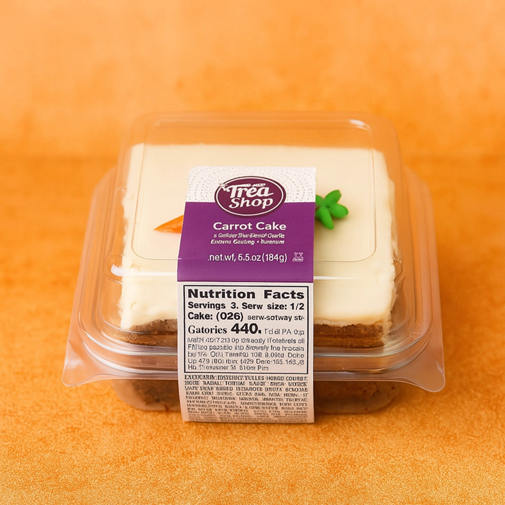 Frosted Carrot Cake Dessert Slice