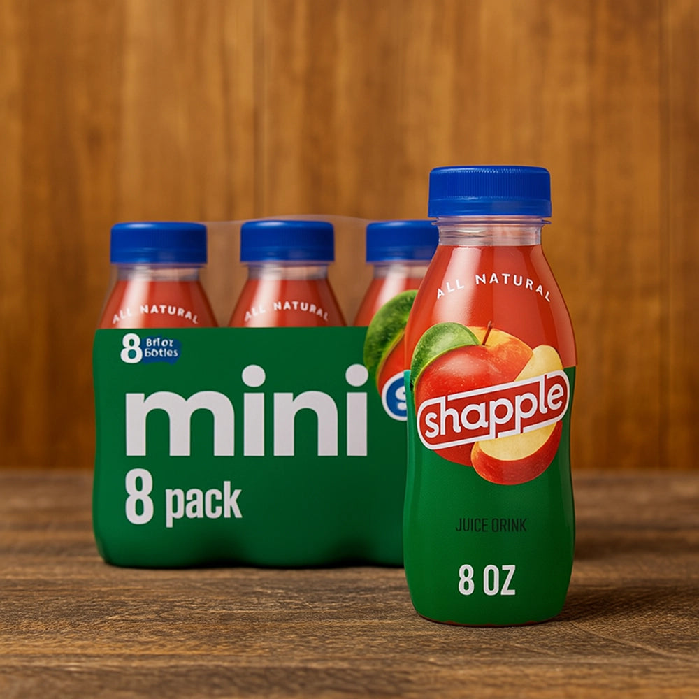 Mini Natural Apple Juice Drink Bottles