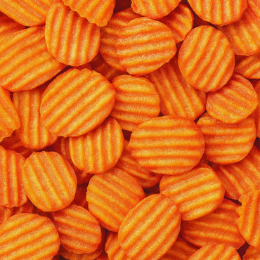 Crinkle-Cut Brown Sugar Carrots